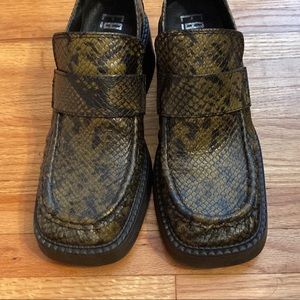 Miista green loafers